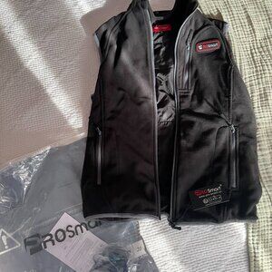 PROSmart- Heated Vest Fleece Lightweight with USB Battery Pack in Black (S)